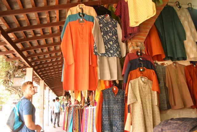 Dilli Haat is a popular location for those looking to purchase authentic and trendy handloom products in New Delhi. (Vidya S/HT Photo)