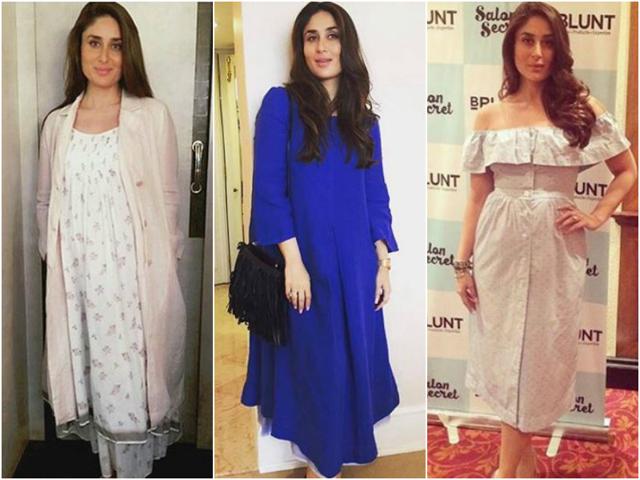In a recent post shoot snap,Kareena Kapoor radiated pregnancy glow and looked adorable flaunting her lovely maternity wardrobe. (Instagram) In a recent post shoot snap,Kareena Kapoor radiated pregnancy glow and looked adorable flaunting her lovely maternity wardrobe. (Instagram)