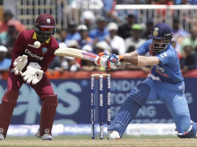India's Lokesh Rahul, right, plays a shot. (AP Photo) India's Lokesh Rahul, right, plays a shot. (AP Photo)