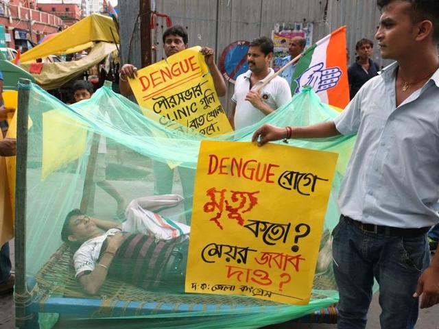 Complicating containment is the systematically knee-jerk reaction of the health department and civic authorities to each outbreak. They begin by publically accusing each other of mismanagement, add beds in hospitals and start cleanliness drives to destroy the breeding grounds of mosquitoes and disease-causing pathogens, and stop everything once infections begin to fall because of unfavourable weather conditions.(Subhankar Chakraborty/HT)
