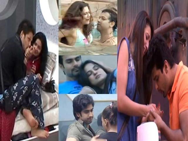 Gauhar Khan-Kushal, Ashmit Patel-Veena Malik, Rahul Mahajan-Payal Rohtagi and Rakhi Sawant-Amit Sadh: The love birds.
