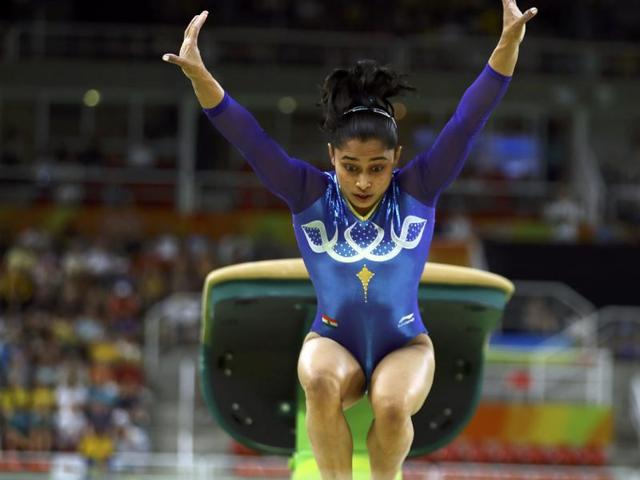 Dipa Karmakar finished fourth in the Rio Olympics women’s vault final after becoming the first Indian to qualify for the medal round of an Olympics gymnastic even. (Reuters Photo) Dipa Karmakar finished fourth in the Rio Olympics women’s vault final after becoming the first Indian to qualify for the medal round of an Olympics gymnastic even. (Reuters Photo)