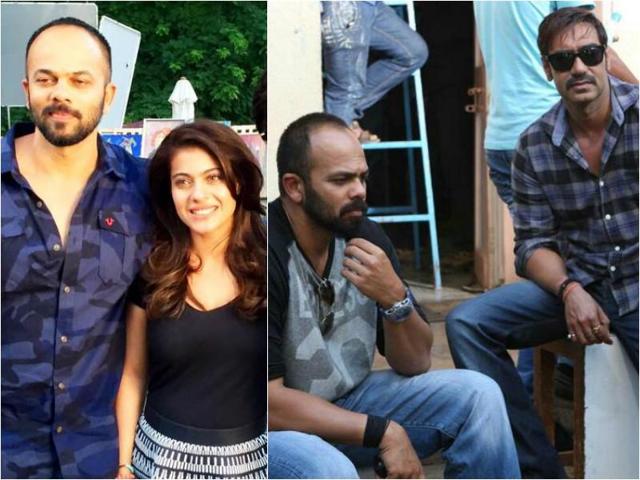 Rohit and Ajay have delivered hits like franchise Golmal and Shingham, while Kajol has worked in Dilwale.(Twitter)