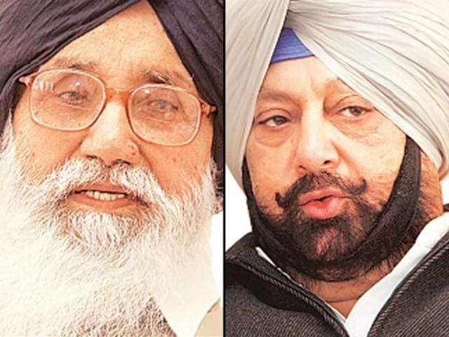 Amarinder alleged that with the state pushed into a debt trap of over Rs 1.25 lakh crores, nobody expected Badal to waive off loans. (HT Photo) Amarinder alleged that with the state pushed into a debt trap of over Rs 1.25 lakh crores, nobody expected Badal to waive off loans. (HT Photo)