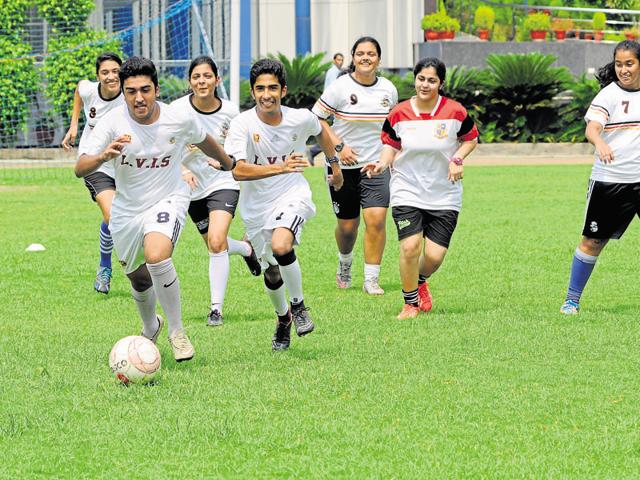 The team, which has nine players, has been practising hard for the tournament for the last three months. The players are confident of their strategy to go farther in the tournament. (Burhaan Kinu/HT) The team, which has nine players, has been practising hard for the tournament for the last three months. The players are confident of their strategy to go farther in the tournament. (Burhaan Kinu/HT)