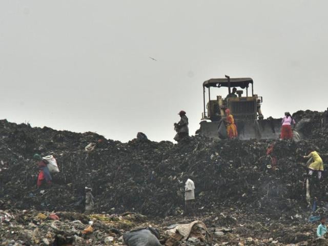 The BMC owns the Deonar (above) and Mulund dumping grounds while the dump at Kanjurmarg, which is being scientifically closed, is owned by the state government.(File photo)