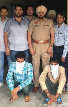 The accused in police custody in Ludhiana on Saturday. (HT Photo) The accused in police custody in Ludhiana on Saturday. (HT Photo)