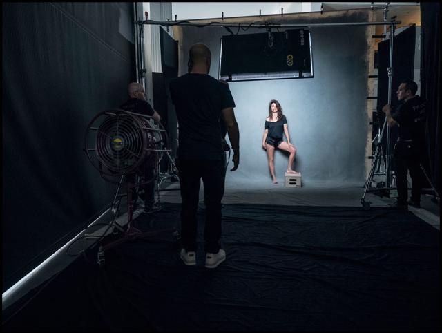 Penelope Cruz in a behind-the-scenes photo from the 2017 Pirelli Calendar. (Pirelli)