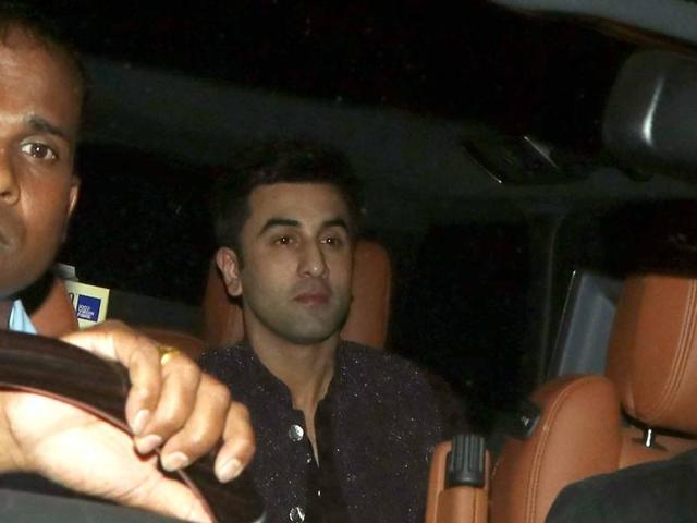 Ranbir Kapoor was also spotted at Akshay’s party on Sunday night. (Yogen Shah)