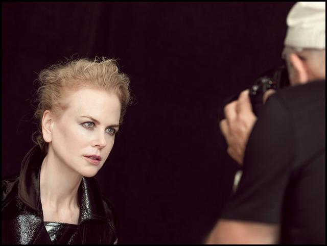 Nicole Kidman in a behind-the-scenes photo from the 2017 Pirelli Calendar. (Pirelli)