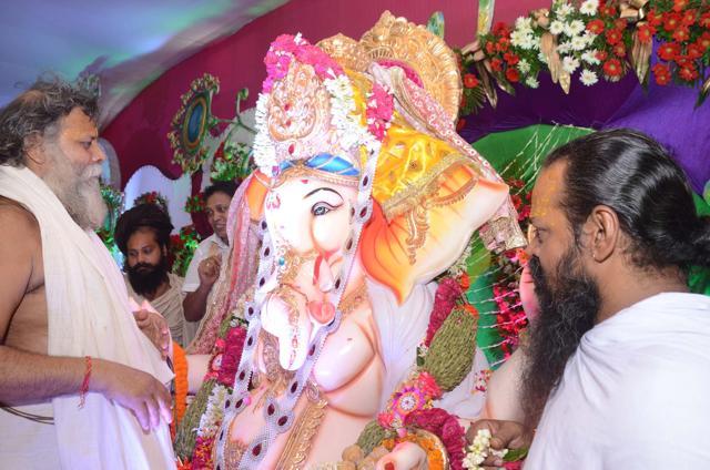 Organisers are opting for eco-friendly idols as a step towards Swachch Bharat.