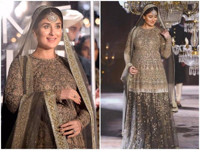 The 34-year-old actress got emotional and said it will be a walk to remember for her as she and her unborn baby took to the ramp together for the first time. (Instagram) The 34-year-old actress got emotional and said it will be a walk to remember for her as she and her unborn baby took to the ramp together for the first time. (Instagram)
