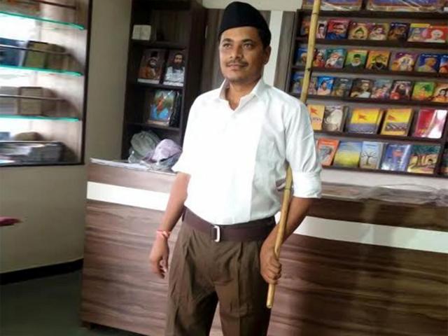 Congress tweets picture of RSS khaki shorts on fire BJP hits back   India Today