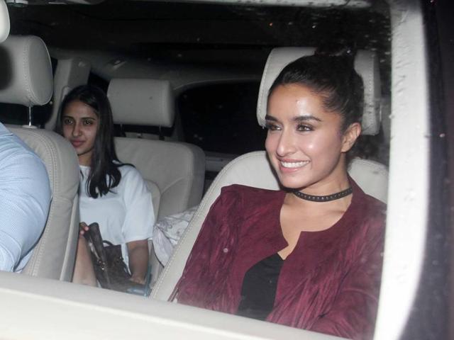 Shraddha Kapoor and Parineeti Chopra at Akshay Kumar’s bash. (Yogen Shah)