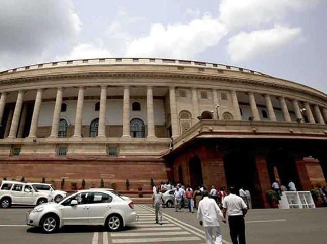 File photo of the Parliament building in New Delhi. File photo of the Parliament building in New Delhi.