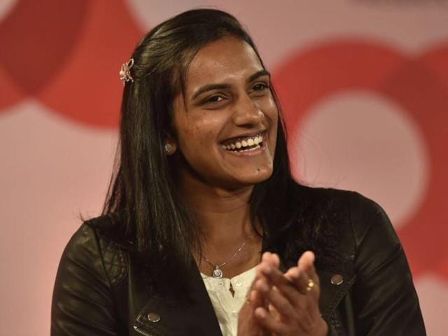PV Sindhu and Pullela Gopichand in coversation with Shekhar Gupta during the 'Off the Cuff' show.(Saumya Khandelwal/HT Photo) PV Sindhu and Pullela Gopichand in coversation with Shekhar Gupta during the 'Off the Cuff' show.(Saumya Khandelwal/HT Photo)