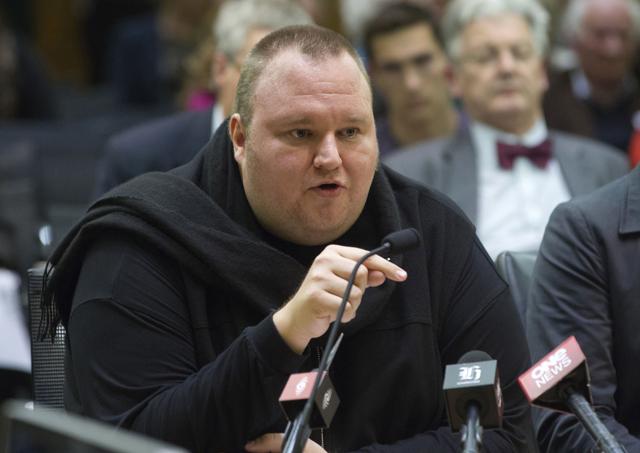 Internet entrepreneur Kim Dotcom speaks during the intelligence and security select committee hearing at Parliament in Wellington, New Zealand. Dotcom wants to livestream his legal battle against the United States on YouTube. (AP) Internet entrepreneur Kim Dotcom speaks during the intelligence and security select committee hearing at Parliament in Wellington, New Zealand. Dotcom wants to livestream his legal battle against the United States on YouTube. (AP)