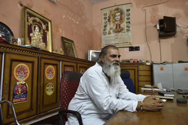 Mahant Swaroop Bihari Sharn. (Saumya Khandelwal/HT Photo) Mahant Swaroop Bihari Sharn. (Saumya Khandelwal/HT Photo)