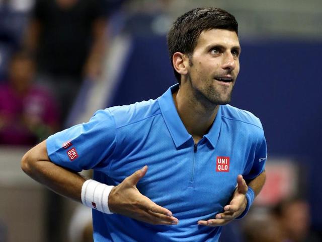 Novak Djokovic, of Serbia, waves after defeating Jerzy Janowicz, of Poland. (AP Photo) Novak Djokovic, of Serbia, waves after defeating Jerzy Janowicz, of Poland. (AP Photo)