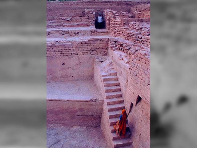 A unique feature of Dholavira is the presence of a 14-18 meters thick wall. (Photo credit: asi.nic.in)