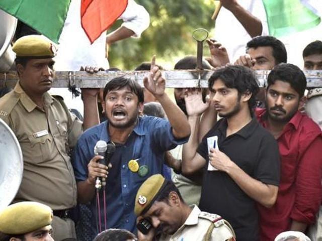 The present JNU students’ body has had a turbulent time in the last six months with the university being dragged in a debate on sedition after an event held on campus. (Vipin Kumar/ HT File) The present JNU students’ body has had a turbulent time in the last six months with the university being dragged in a debate on sedition after an event held on campus. (Vipin Kumar/ HT File)