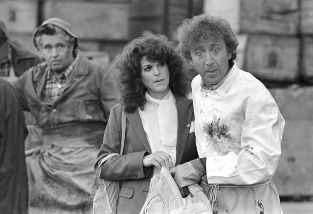 FILE - In this Aug. 27, 1981 file photo, Gilda Radner, center, and Gene Wilder, right, perform in a scene from the film "Hanky Panky," directed by Sidney Poitier in Boston. (AP) FILE - In this Aug. 27, 1981 file photo, Gilda Radner, center, and Gene Wilder, right, perform in a scene from the film "Hanky Panky," directed by Sidney Poitier in Boston. (AP)
