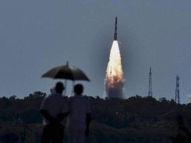 PSLV-C34 set a record in July by launching 20 satellites, with a combined weight of 1,288 kg including ISRO’s 728 kg Cartosat-2 from its rocketport at Sriharikota in Andhra Pradesh, about 80 km north-east of Chennai. (PTI) PSLV-C34 set a record in July by launching 20 satellites, with a combined weight of 1,288 kg including ISRO’s 728 kg Cartosat-2 from its rocketport at Sriharikota in Andhra Pradesh, about 80 km north-east of Chennai. (PTI)