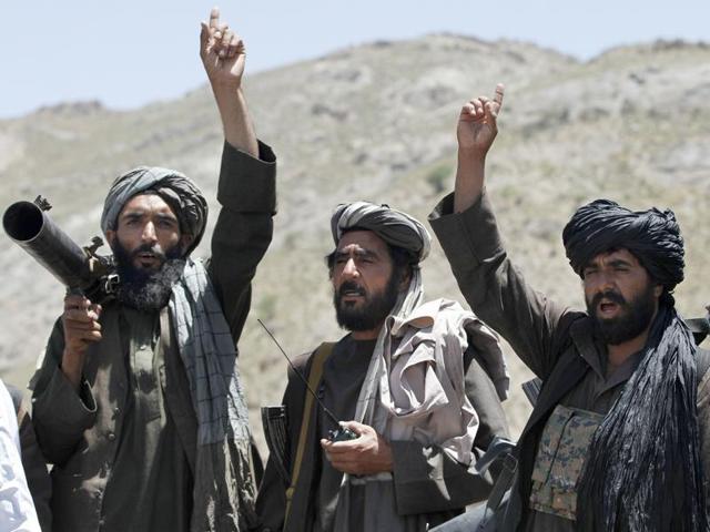 In this May 27, 2016 file photo, Taliban fighters react to a speech by a senior leader of a breakaway faction of the Taliban, Mullah Abdul Manan Niazi, in the Shindand district of Herat province, Afghanistan.(AP Photo) In this May 27, 2016 file photo, Taliban fighters react to a speech by a senior leader of a breakaway faction of the Taliban, Mullah Abdul Manan Niazi, in the Shindand district of Herat province, Afghanistan.(AP Photo)