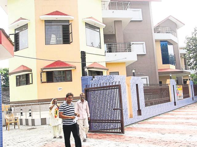 The recently-renovated Pt Shriram Sharma Rangshala was inaugurated by chief minister Manohar Lal Khattar in July.(Manoj Dhaka/HT Photo)