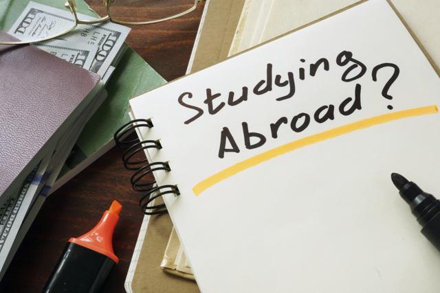 Studying Abroad concept. Notepad on the table.(Getty Images/iStockphoto)