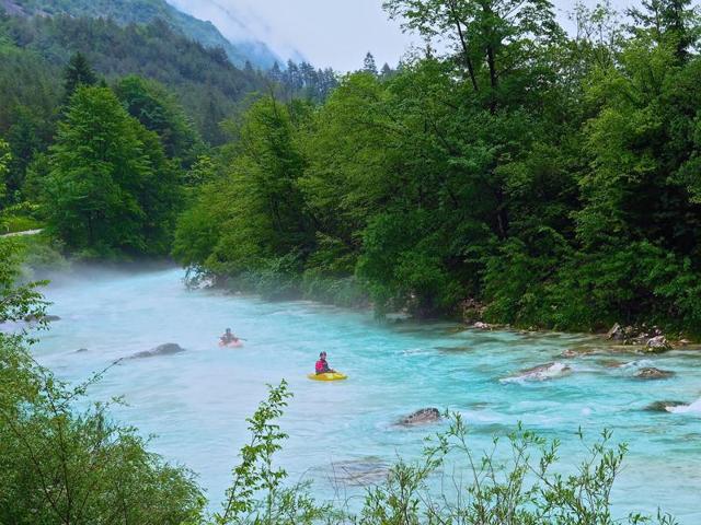 Rafting on the Soca River, Slovenia (HT Photo) Rafting on the Soca River, Slovenia (HT Photo)