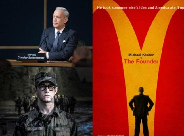 Biopics like Sully, The Founder and Snowden are all vying for Oscars this awards season. Biopics like Sully, The Founder and Snowden are all vying for Oscars this awards season.