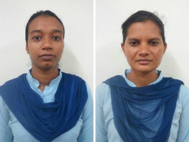 (From left) Sandhya and Anjali(HT Photos)