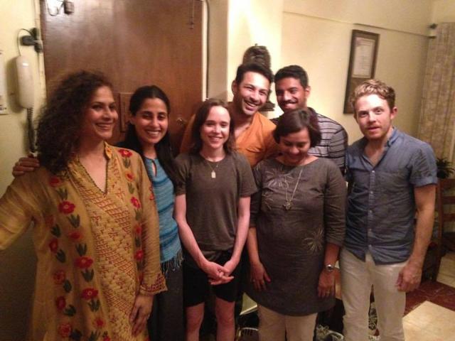 Hollywood actor Ellen Page visited India to shoot her show and caught up with scriptwriter Apurva Asrani and celebrated the latter’s dog’s birthday. Hollywood actor Ellen Page visited India to shoot her show and caught up with scriptwriter Apurva Asrani and celebrated the latter’s dog’s birthday.