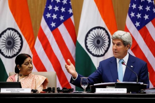 US Secretary of State John Kerry (R) External Affairs Minister Sushma Swaraj in New Delhi, August 30, 2016 (Reuters) US Secretary of State John Kerry (R) External Affairs Minister Sushma Swaraj in New Delhi, August 30, 2016 (Reuters)