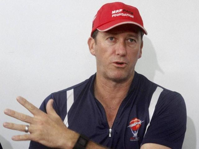 Former Australian fast bowler Glenn McGrath addresses a news conference. (PTI Photo) Former Australian fast bowler Glenn McGrath addresses a news conference. (PTI Photo)