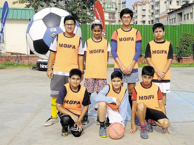 Members of the Og Blasters team have been practising for two hours every day and focus on honing strategies to help them win the GIFA title.(Abhinav Saha/HT Photo)