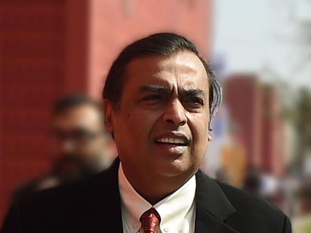 Mukesh Ambani, the chairman and managing director of Reliance Industries Limited (RIL), arrives for the opening of the 'Make in India Week' in Mumbai. (AFP) Mukesh Ambani, the chairman and managing director of Reliance Industries Limited (RIL), arrives for the opening of the 'Make in India Week' in Mumbai. (AFP)