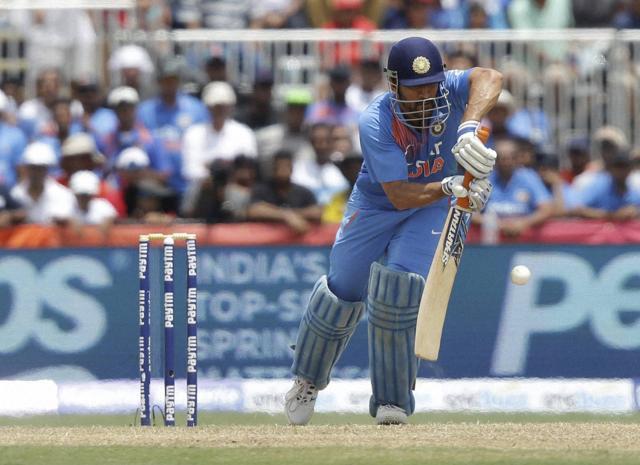 India's MS Dhoni bats during the first Twenty20 international cricket match against the West Indies. (AP Photo) India's MS Dhoni bats during the first Twenty20 international cricket match against the West Indies. (AP Photo)