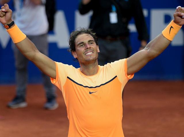 Rafael Nadal now has nine titles at the French Open, Monte Carlo and the Barcelona Open. (AP) Rafael Nadal now has nine titles at the French Open, Monte Carlo and the Barcelona Open. (AP)