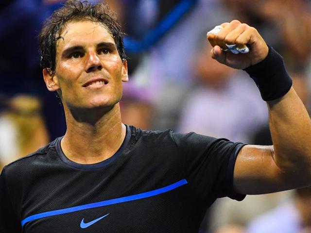 Rafael Nadal of Spain celebrates after defeating Andreas Seppi of Italy. (AFP Photo) Rafael Nadal of Spain celebrates after defeating Andreas Seppi of Italy. (AFP Photo)