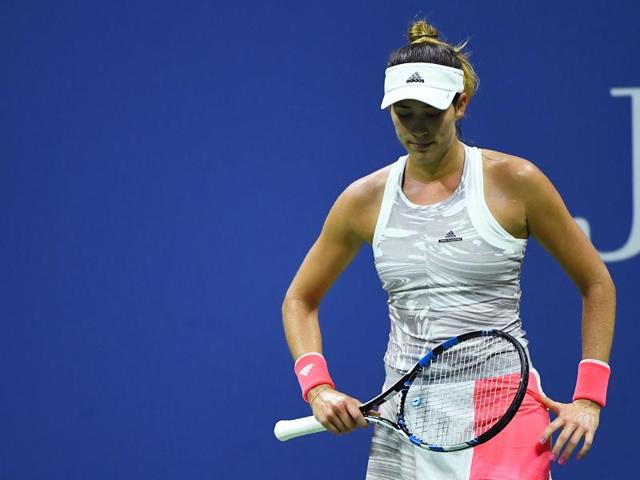Garbine Muguruza of Spain reacts after her loss against Anastasija Sevastova of Lativa. (AFP Photo) Garbine Muguruza of Spain reacts after her loss against Anastasija Sevastova of Lativa. (AFP Photo)