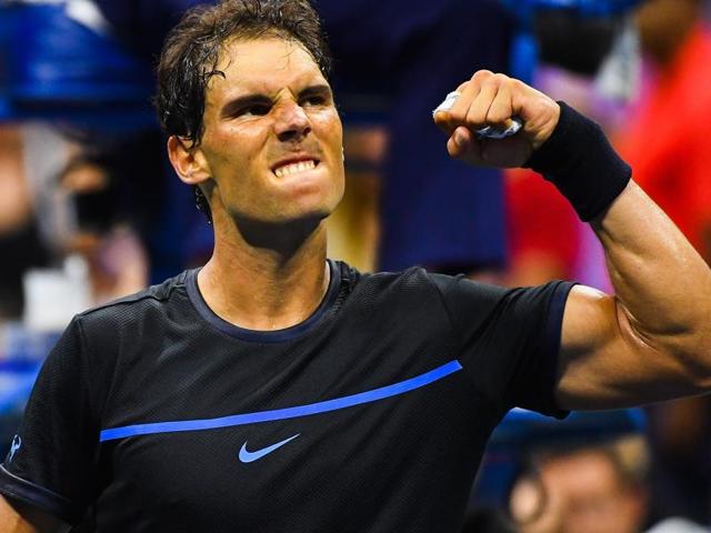 Rafael Nadal of Spain returns a shot to Andreas Seppi of Italy during his second round match. (AFP Photo) Rafael Nadal of Spain returns a shot to Andreas Seppi of Italy during his second round match. (AFP Photo)