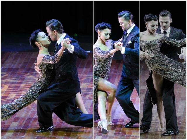 Tango is a partner dance that originated in the border lands between Uruguay and Argentina. Dmitry Vasin and Sagdiana Khamzina of Russia perform to get the fifth place in the Tango Stage competition final of the 18th Tango Dance World Championship in Buenos Aires on August 31, 2016. (AFP )