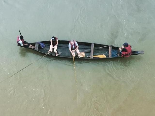 Kalki captioned this photo “Out fishing in the rain in Meghalaya ”. (Instagram)