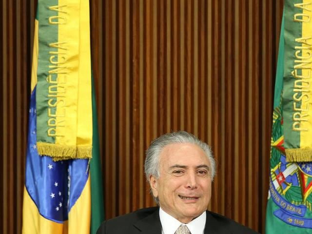 Brazil's new President Michel Temer attends a ministerial meeting after Brazil's Senate removed President Dilma Rousseff in Brasilia, Brazil, August 31, 2016. (Reuters) Brazil's new President Michel Temer attends a ministerial meeting after Brazil's Senate removed President Dilma Rousseff in Brasilia, Brazil, August 31, 2016. (Reuters)