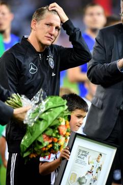 Schweinsteiger made his debut in 2004, in a 2-0 loss to Hungary, and finished with 121 caps. (AFP)