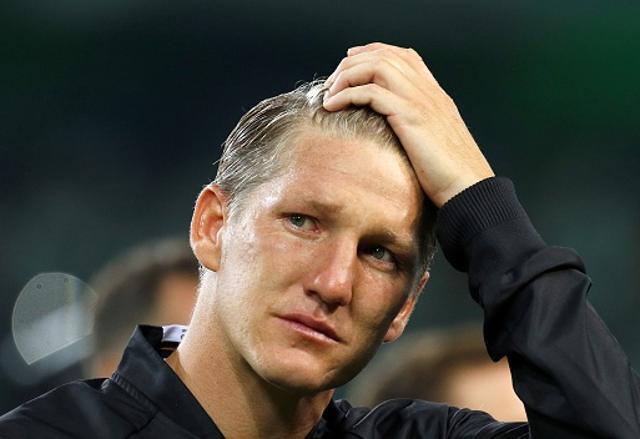Germany's Bastian Schweinsteiger gets emotional prior to his last international match. (AFP Photo) Germany's Bastian Schweinsteiger gets emotional prior to his last international match. (AFP Photo)