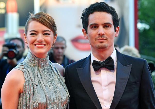 Actress Emma Stone, left, and director Damien Chazelle pose on the red carpet for the film La La Land that opened the 73rd Venice Film Festival in Venice on August 31, 2016. (AP) Actress Emma Stone, left, and director Damien Chazelle pose on the red carpet for the film La La Land that opened the 73rd Venice Film Festival in Venice on August 31, 2016. (AP)
