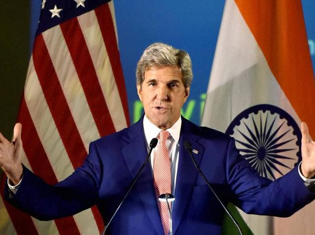 US secretary of state John Kerry speaks during an interactive programme at IIT Delhi on Wednesday. (PTI) US secretary of state John Kerry speaks during an interactive programme at IIT Delhi on Wednesday. (PTI)